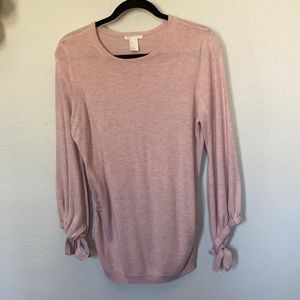 BLUSH PINK MATERNITY SWEATER